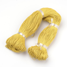 10 meter Waxkoord katoen 1 mm – maïsgeel - mellow yellow