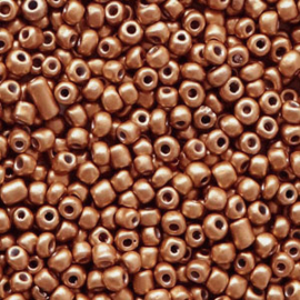 20 gram Glaskralen Rocailles 12/0 (2mm) Orange brown