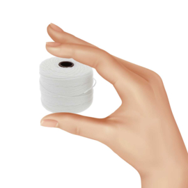 Nylon S-Lon draad 0,5mm White – 1 klosje van ± 70 meter