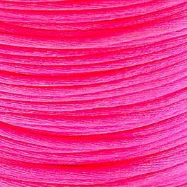2 meter Macrame Satijndraad 1.0 mm Neon Pink