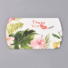 5 x Papieren gondel cadeau doosjes Thank You