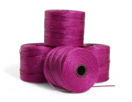 Nylon S-Lon draad 0,5mm Magenta – 1 klosje van ± 70 meter