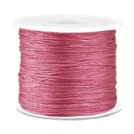 Per 2 meter Macramé draad 0.7mm Light aubergine red