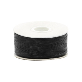 Beadalon Nymo wire 0.3mm Black 1 rol van 59 meter