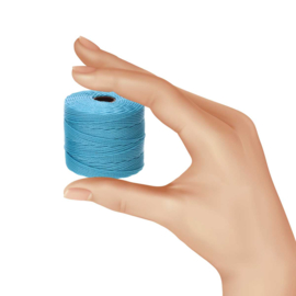 Nylon S-Lon draad 0,5mm Bermuda Blue – 1 klosje van ± 70 meter
