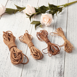 5 meter DQ leer – rond 1,5 mm – chocolate