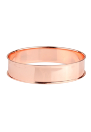 Metalen bangle armband blank 21,5cm, 15,5mm breed rosegold (Nikkelvrij)