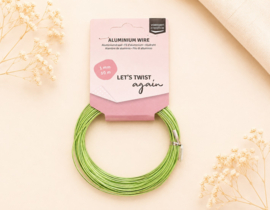 1 x Rol Vaessen Creative aluminiumdraad 1 mm x 10 m – mint green