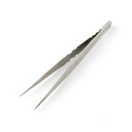 1 x Pincet Stainless Steel Beading Tweezer 135x11x8mm