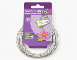 1 rol Vaessen Creative aluminiumdraad 1 mm x 10 meter misty pink (Nikkelvrij)