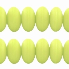 20 stuks Kunststof kraal rondel Lime-groen 8x5mm
