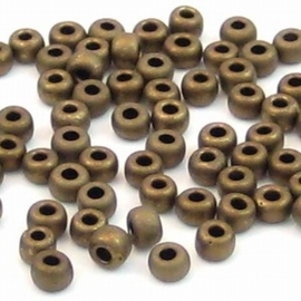 5 gram Miyuki rocailles 6/0 Mat metallic Dark Bronze 4mm