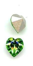 Preciosa  punt hart crystal 6mm groen