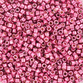 c.a. 5 gram Miyuki delica's 11/0 - duracoat galvanized hot pink