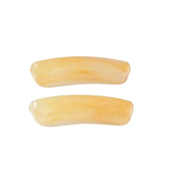 10 x Acryl kralen Imitation Gemstone Moccasin ca. 32x8mm (gat Ø1.8mm)