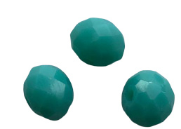 10 x Briolette top facet kristal kralen 6x4 mm gat 1 mm zee groen