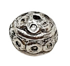 10 x Tibetaans zilveren bewerkte ronde kraal Kleur: antiek zilver Maat +/- 8mm