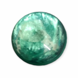 1 x Polaris  Cabochon 16,4 mm Jais Emerald