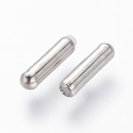 10 x metalen dopjes voor spelden 10 x 2,5mm Gat: 0,5mm