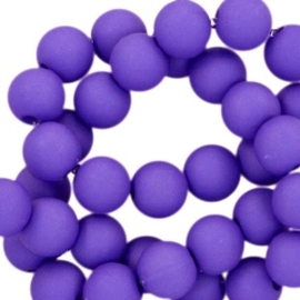 20 x matte acryl kralen 8mm Indigo purple