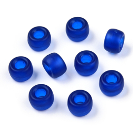 20 x  Rondellen acryl kralen 9 x 6mm Gat: 3,8mm Frosted Dark Blue