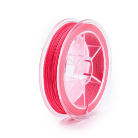 1 rol Waxkoord katoen 0,5 mm – 20 meter – Deep Pink