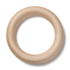 5 x Houten ringen onbewerkt 96 x 15mm, binnen Diameter: 67mm