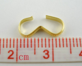 10 x goldplated koord klemmen connector 13 x 6mm