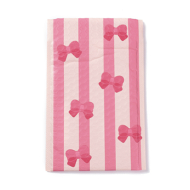1 x Strikjes luchtkussen envelop afm. 24 x 15 x 0,48 cm roze