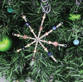 6 x Beadsmith draadster 8-spaaks 9,5 cm – oogje n.v.t. – platinum kleur