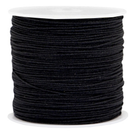 Rol met 90 meter Macramé satijndraad 0.8mm Black (kies voor pakketpost)