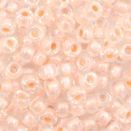10 gramMiyuki rocailles 6/0 - pearlized effect salmon peach pink