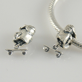 Skateboarder 925 sterling zilver