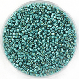 c.a. 5 gram Miyuki delica's 11/0 -  Duracoat galvanized sea foam green