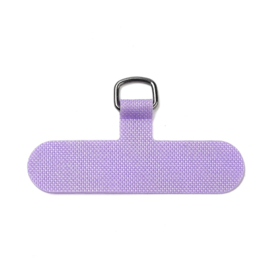 2 x Bevestigingsplaatje telefoonkoord T-vorm 60 x 35 mm – gat 9 x 7 mm – lilac