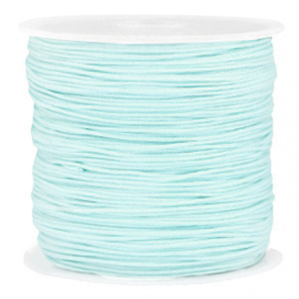 Rol met 90 meter Macramé draad 0.8mm Turquoise blue (kies voor pakketpost)