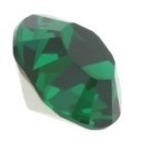 5 x  Puntsteen Preciosa  SS29 c.a. 6 x 3mm Emerald