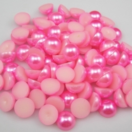 20 x prachtige halve parels 6mm roze