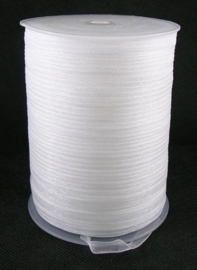 2 meter organza lint 6mm wit