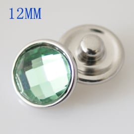 Drukker Crystal pastel green- 12 mm click