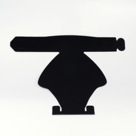 Mooie buste met zwart velours look om kettingen en oorbellen op te showen 226 x 215mm hoog (kies voor pakketpost)