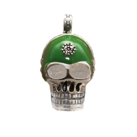 Kettinghanger Headset skull 925 Sterling Zilveren Hanger 33gram  45 x 28mm