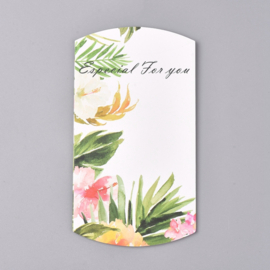 5 x Papieren gondel cadeau doosjes Thank You