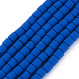 20 x handgemaakte polymeer klei kralen blue 6,5 x 6mm gat: 1,2mm column