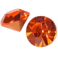 2 x  Puntsteen Preciosa  SS29 c.a. 6mm Orange Red