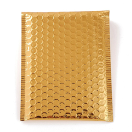 1 x Metallic luchtkussen envelop kleur: Mat Goud afm. 22,5 x 15 x 0,5cm