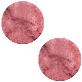 1 x Polaris cabochon plat 12mm Mosso shiny Antique pink