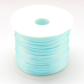 2 meter satijnkoord macramé koord van ca. 1,5 mm Light Sky Blue