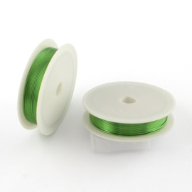 1 rol metaaldraad Groen 0,8mm dik rol van 5 meter