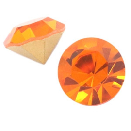 1 x Swarovski Puntsteen - SS45 - 10.3 mm - Sun Orange